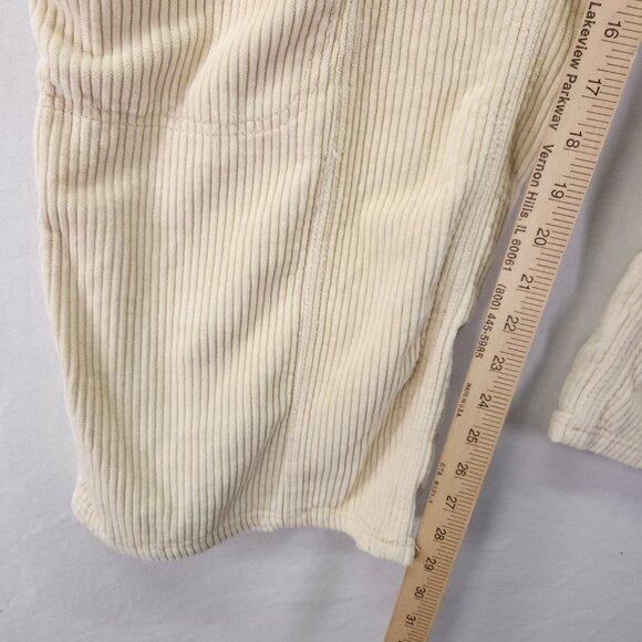 Urban Outfitters BDG Pants Corduroy Size 29 Cargo Wide Leg Baggy Yellow Ivory - Picture 5 of 13